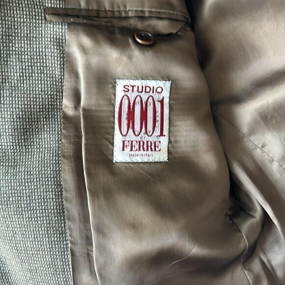 GIANFRANCO FERRE STUDIO 001 Virgin wool Brown BLAZER - 36R - Picture 4 of 6